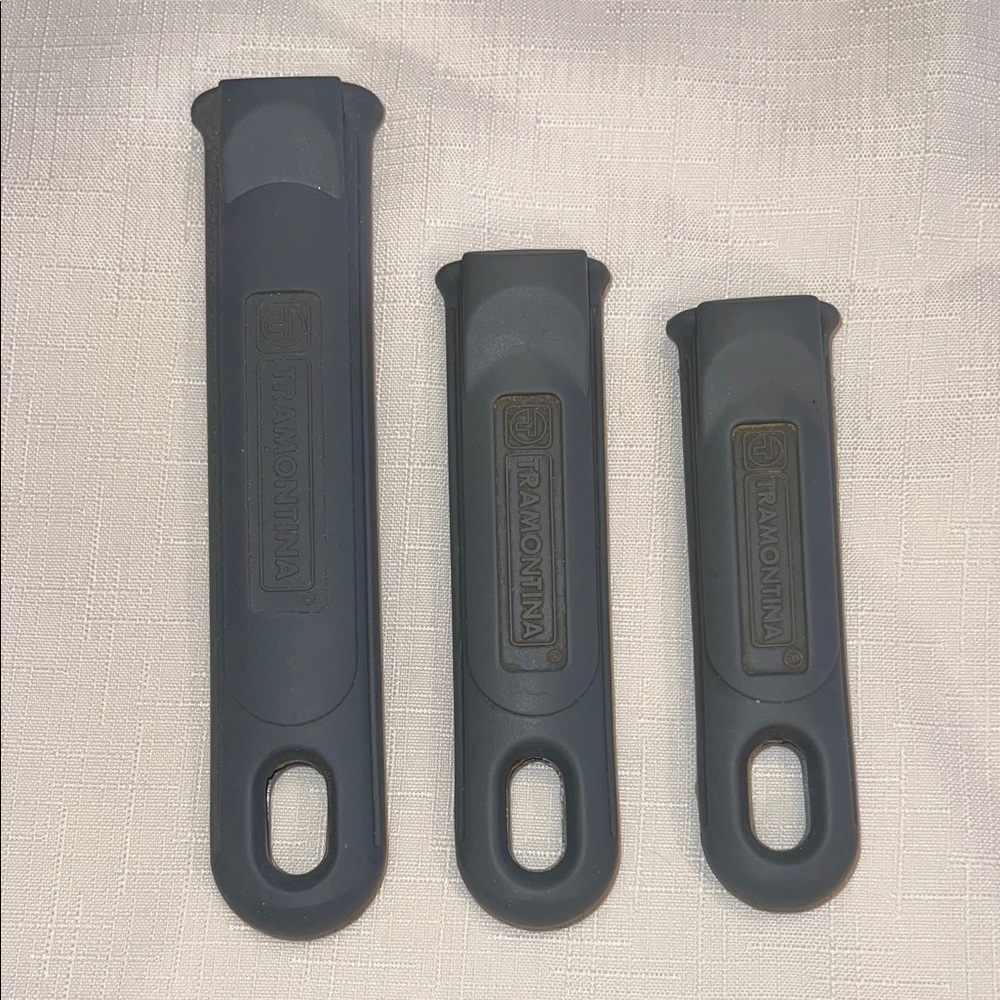 Tramontina Grey Silicone Pan Handle Covers , 3 sizes -12,10&8